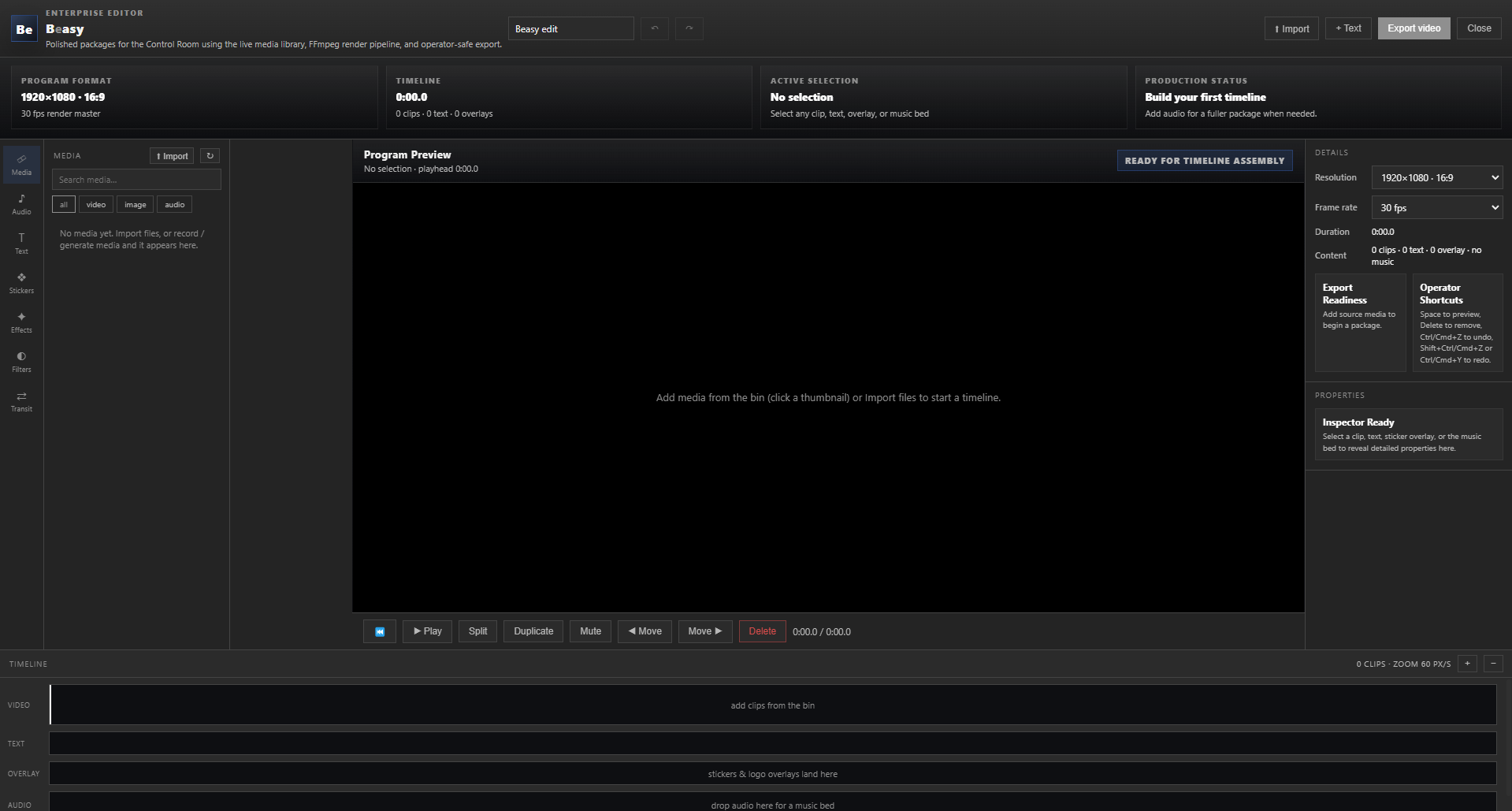 Beasy video editor